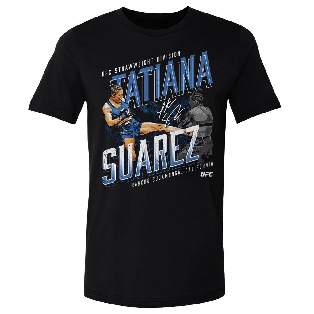 2026 Summer UFC Tatiana Suarez Fighting Graphic Tshirt Women Sports Cotton Short Sleeve Loose Leisure Fitness Shirt Unisex