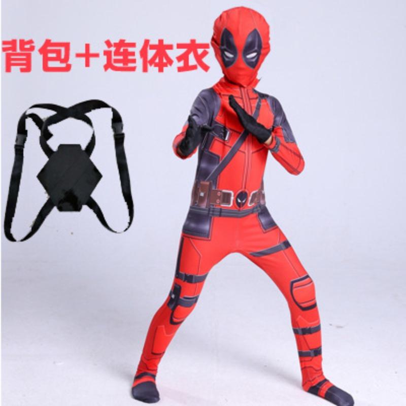 Spider Hero Cosplay Costume, Kids Deadpool Bodysuit Cosplay Halloween Costume Kids Adult