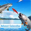 2025 Christmas Advent Christmas Fishing Countdown Calendar with Lures Realistic Baits for Beginner Men Dad Fisherman Outdoor