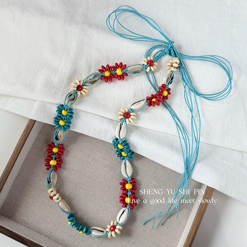 Taillenkette Kollektion~ Halskette mehrlagige Perlen-Taillenkette Brustkette Hofessen Schulterkette leichter Luxus Bein Kette einzigartiges Halsband