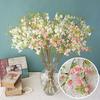 64Cm Single Small Flowers Pearl Plum Artificial Flower Silk Flower Household Living Room Study Courtyard Stage Decoration Flower
