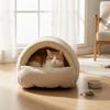 Pet Bed Removable Washable Thickened Pet Bed Warmth Closed Design PP Cotton Filling Cat Nest Four Seasons For Cat Dog House