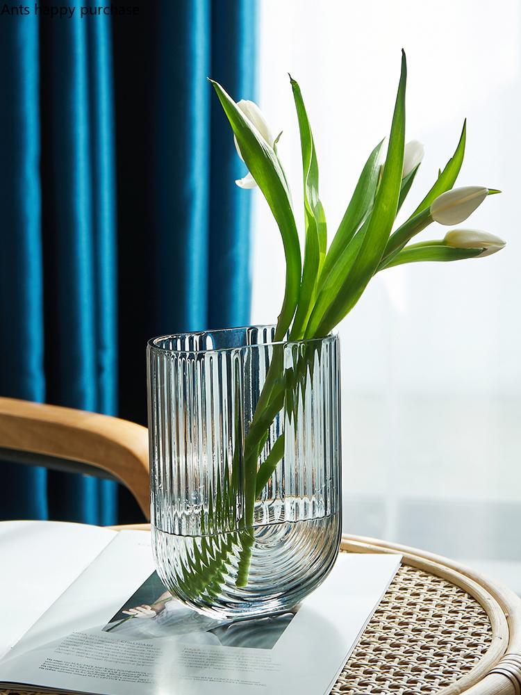 Moderne U-förmige Transparente Glasvase Wohnzimmer Tischset Blumenarrangement Pflanze Hydroponische Blumenvase Hochzeitsdekoration