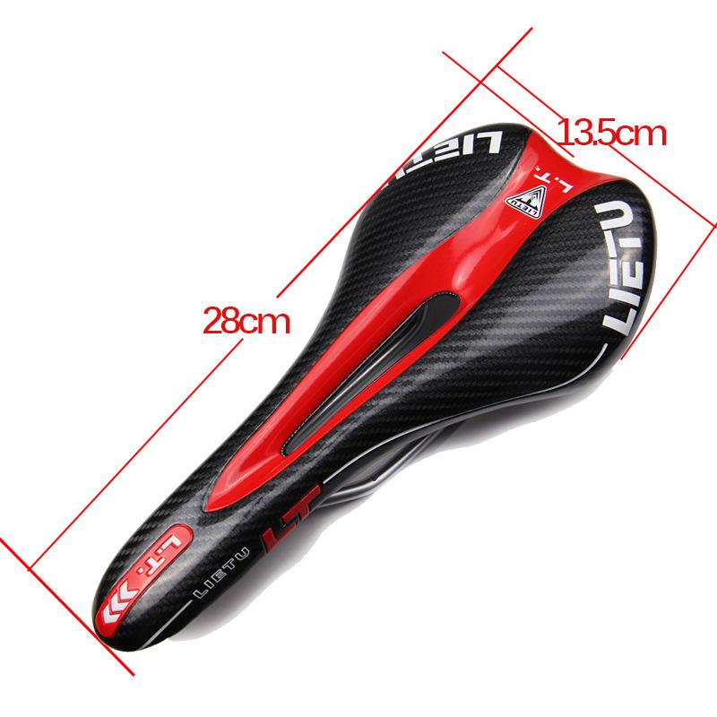 Mountain Bike Carbon Pattern Bicycle Saddle Seat Cushion 3621