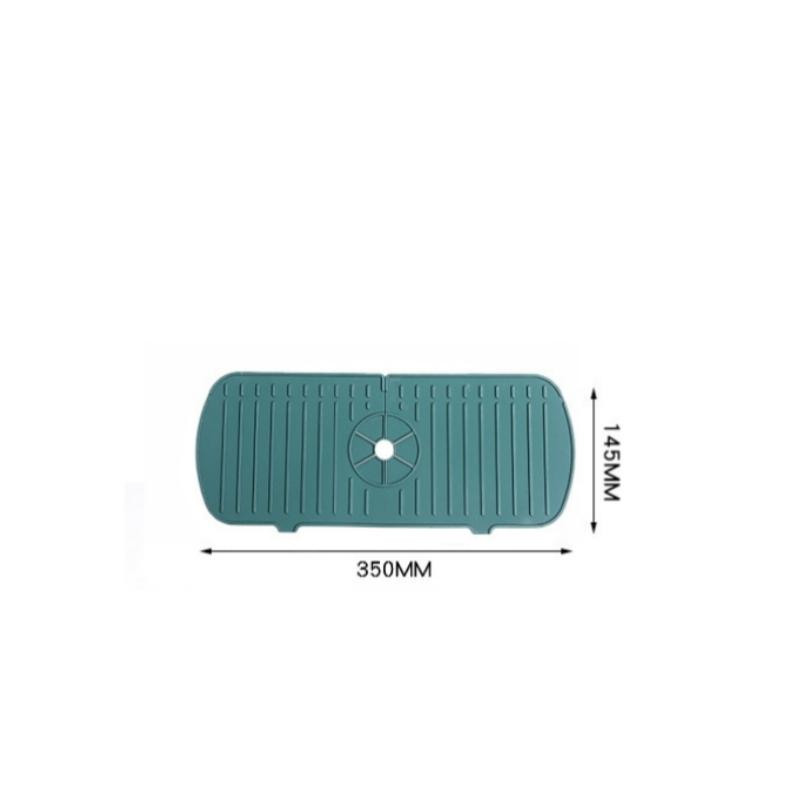 

New Faucet Splash Pad Soap Sponge Storage Holder Silicone Sink Splash Guard Kitchen Gadgets Bathroom Faucet Decorative Cover