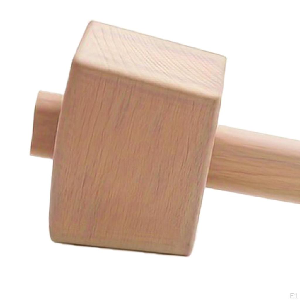 Wooden Mallet Wood Hammer with Handle Carpenter Hand Tool Premium Manual Carpenters