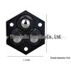 Silent Adhesive Caster: Three-Ball & Five-Ball Roller Wheel for Mobile Furniture