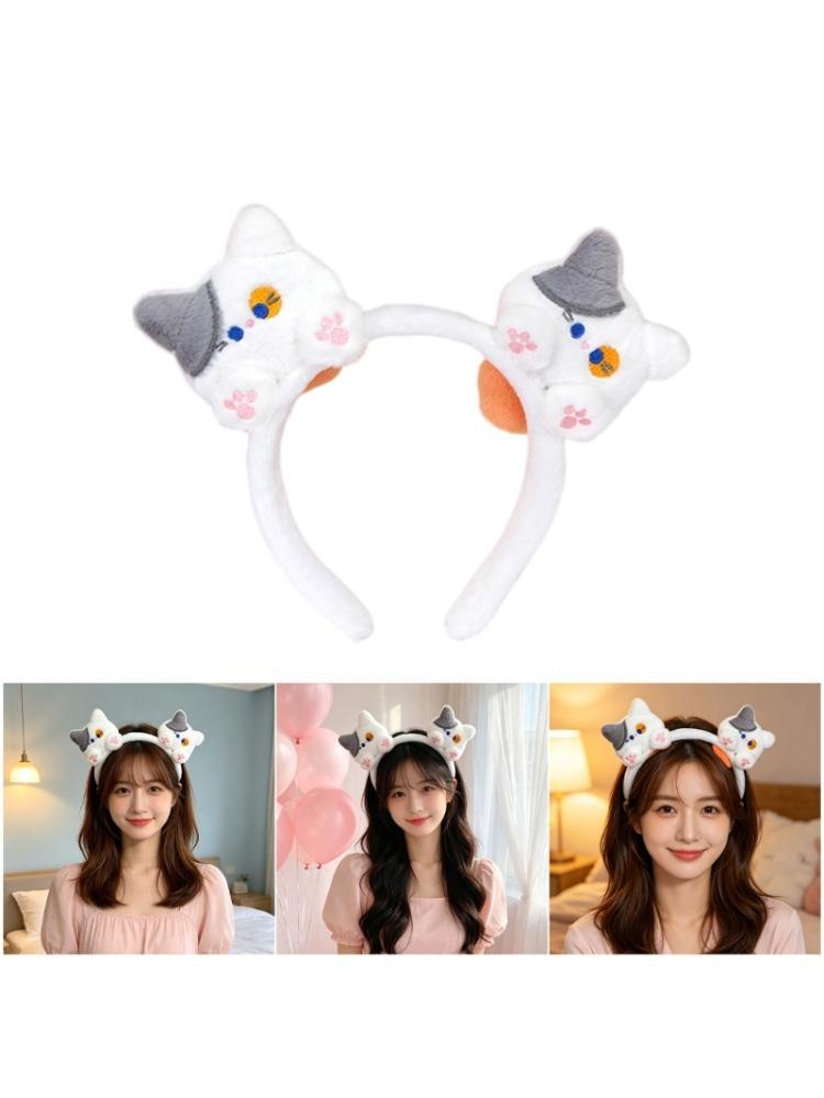 A52E Interactive Animated Cats Ear Hairpiece Lightweight Headband For Daily Use CN