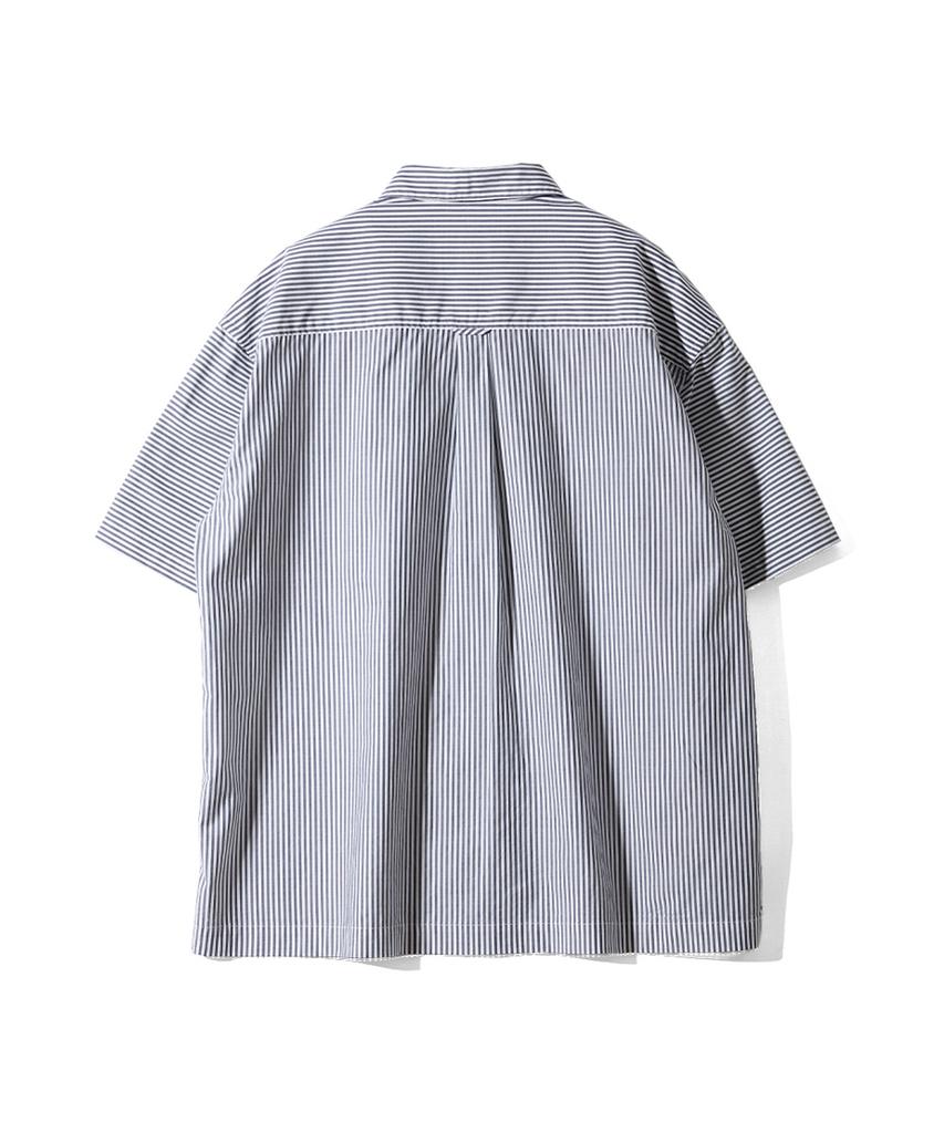 Holliseon Joshua Reverse Stripe Shirt Navy