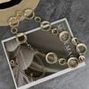 Premium metal threaded disc waist chain, niche retro body chain, versatile casual dress belt