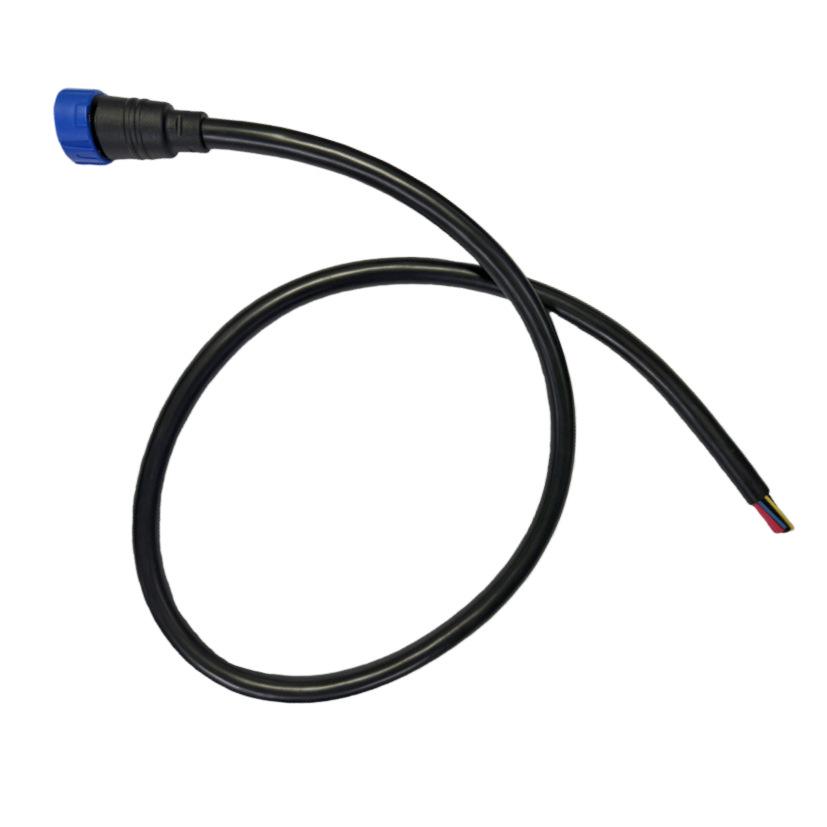 M23 Elbow Connector Cable: 2x4mm² Servo Motor Power Multicore with Hybrid PVC Sheath, OD 13mm