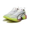 Puma Comfortable Fabric Shock Absorbing Breathable Low Top Running Shoes Women sneaker White Yellow 311905-01