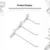 5pcs Stainless Steel Grid Wall Hooks Heavy Duty Rust Proof for Garage Kitchen Small Business Display