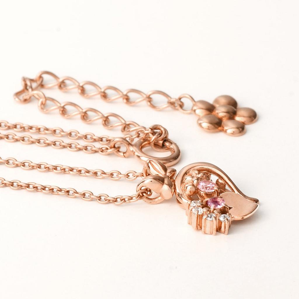 WISP Disney Minnie Silver Choice of Birthstone June Comes with Cake Cute [Wisp Disney] Necklace, Moonstone, Box, Women, Girlfriend, Gift, Birthday,