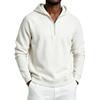 Men's Half Zip Hooded Sweatshirt Color for Winter Casual Wear