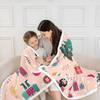 Pink Nutcracker Sherpa Blanket Plush Fuzzy Christmas Fleece Throw Blanket Boys Girls Cute Xmas for Bed Couch Chair Living Room