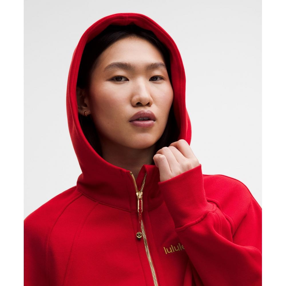 Lululemon Lunar New Year Scuba Oversized Full Zip Hoodie Oxford Red