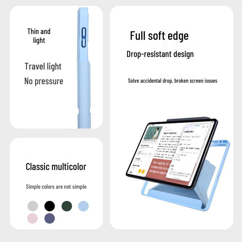 Xiaomi Pad 7S Pro 3+Y Falt-Hülle für Redmi Pad 11, 12,4"-Version - Dünn, Biegefest, Vielseitig