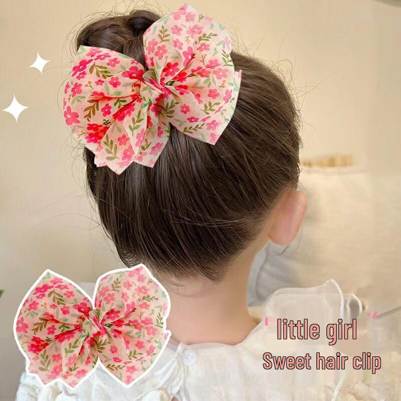 Pink Sweet Girl Side Clip Bangs Ponytail Headwear