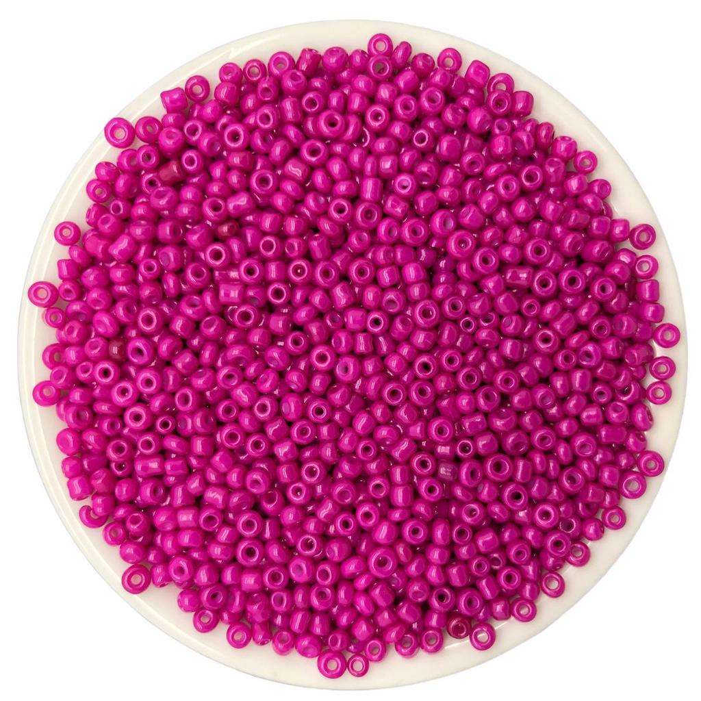 Solid Color 2/3/4mm Glass Seed Beads, Silver Lined, Dyed AB Cream, Round for Handmade Beading & Bracelets.