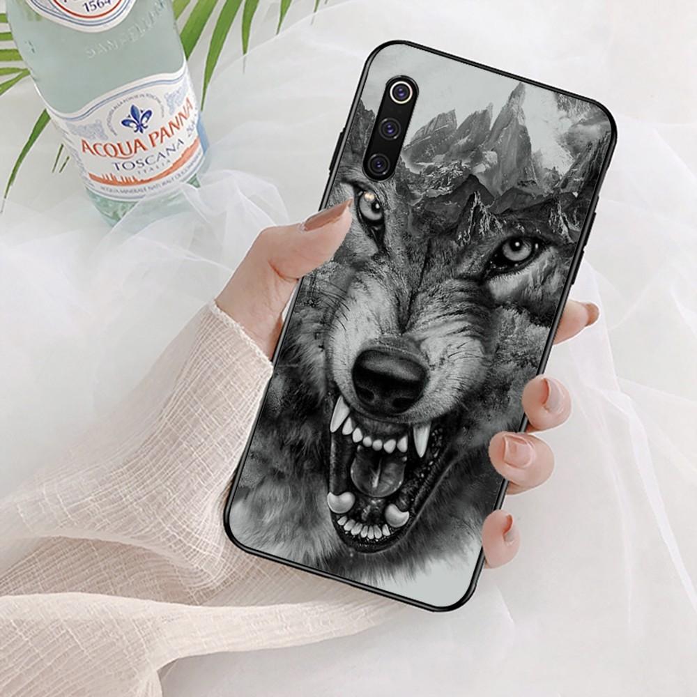 Animal The Wolf Howl Phone Case For Xiaomi Mi 5X 8 9 10 11 12 Lite Pro 10T PocoX3pro PocoM3 Note 10 Pro Lite