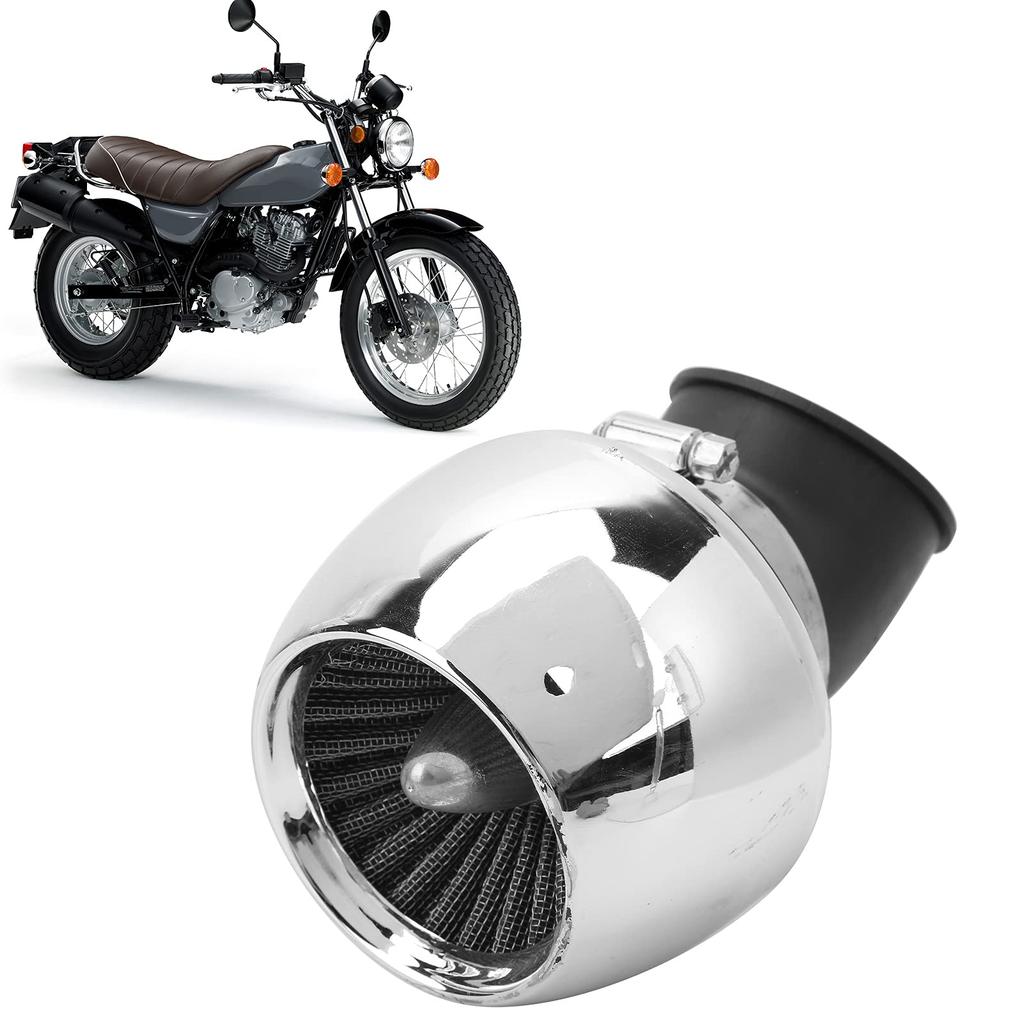 Luftfilter Kraftstoff , Universeller versilberter Luftfilter für Motorrad ATV Dirt Bike