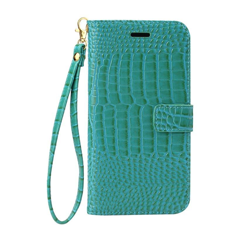 Suitable For IPhone 16 Crocodile Pattern 15PRO Phone Case Wallet S24 Phone Protection Leather Case