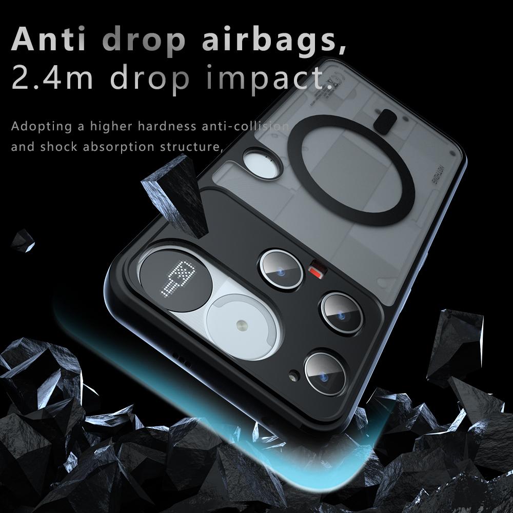 For Magsafe Magnetic Wireless Charging Case For Nothing Phone 3 Nothing Phone3 5G Shockproof Matte Back Cover Coque