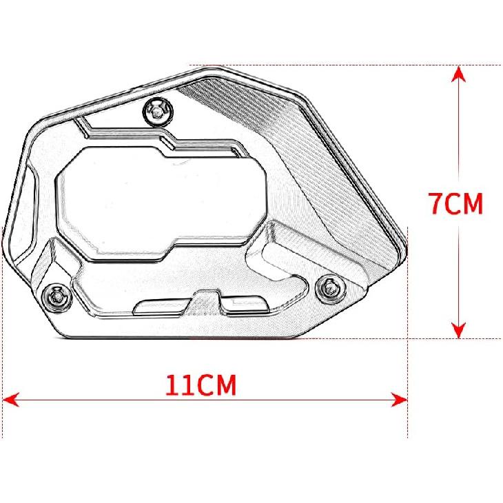 For BMW R1250GS Adventure 2018-2024 (Not For Lowered Vehicles) Motorcycle CNC Support Extension Plate Kickstand Side Stand Pad R 1250 Gs Adv R1250gsa