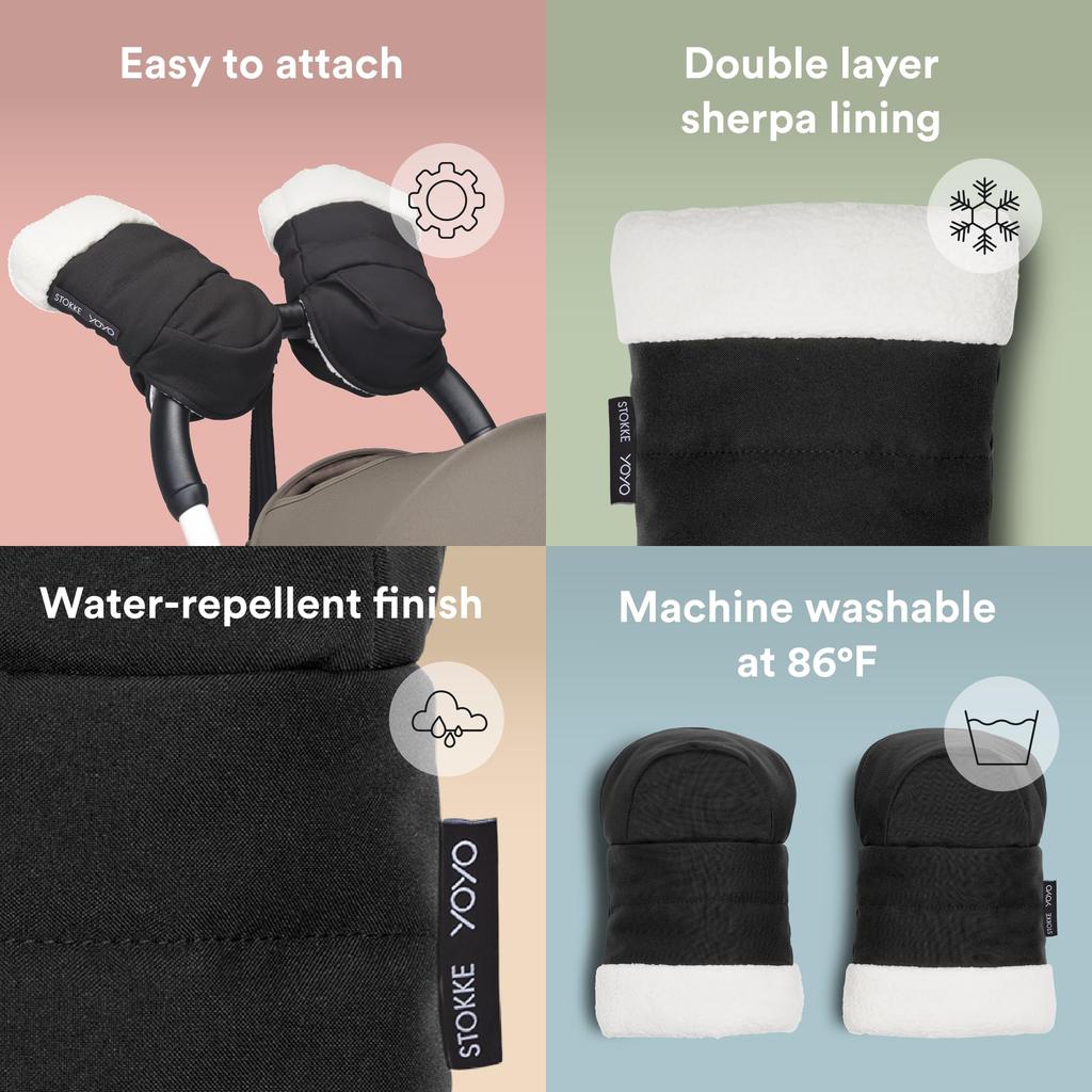 Stokke (Official) YOYO Mitten Black W25cm x H10cm x D36cm 646901