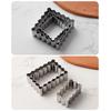 Edelstahl Keksform Segensrahmen Welle Rechteck Quadrat Ausstechform Hochzeit Fondant Kuchen Dekoration Backform