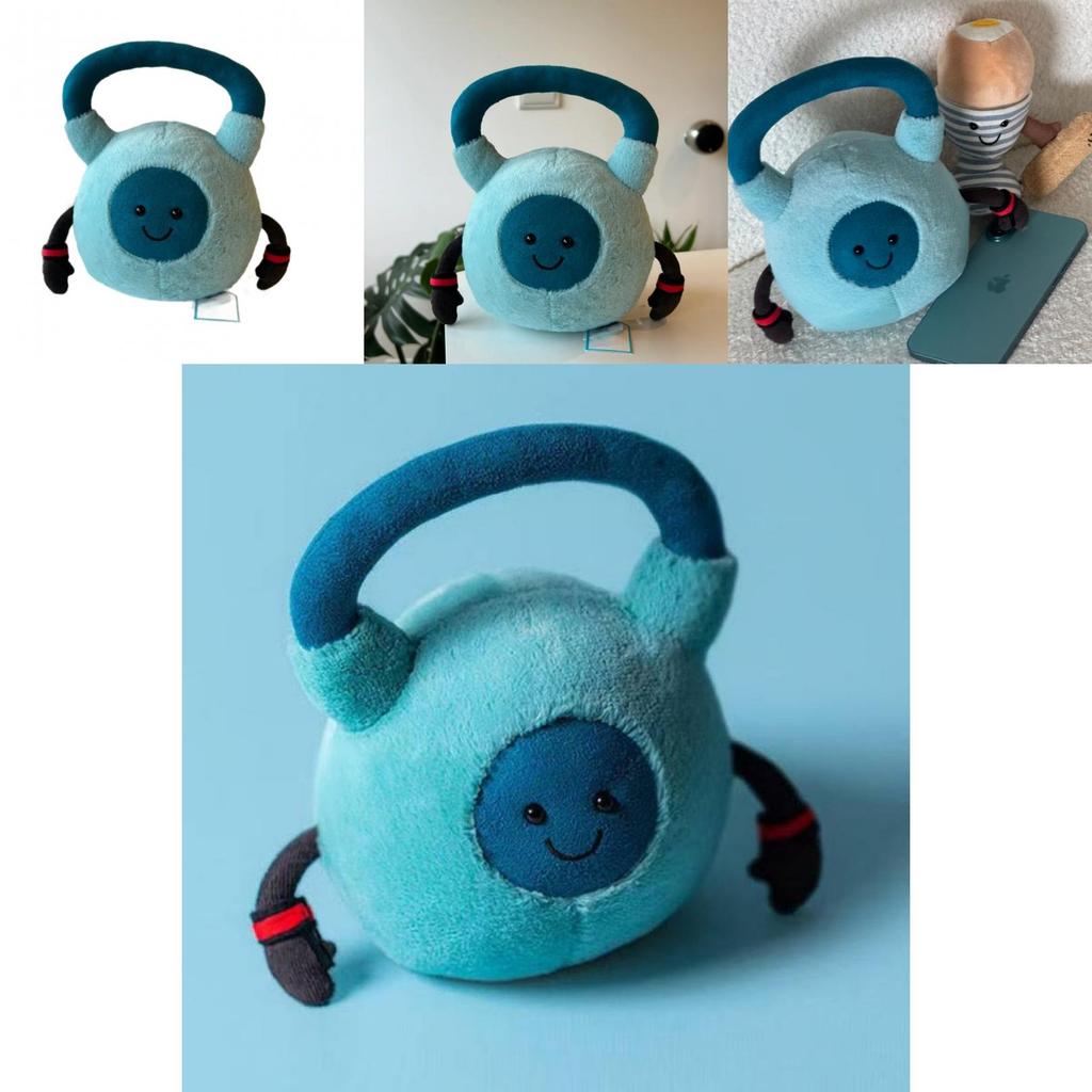 Amuseables Jellycat Workout Kettlebell Plush Toy With Soft Short Plush For Gifting And Collecting