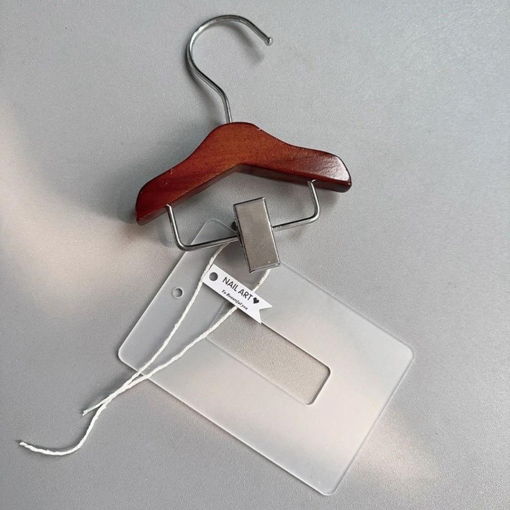 Acrylic Color Plate Display Board Stainless Steel Clips Nail Art Exhibition Stand  Salon Exhibition Rectangle