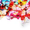 30PCS Beauty Dog Bow with Rubber Band Dog Hair Accessories Handmade Movable Puppy Bows for Dogs and Cats Cute Pet Accessories