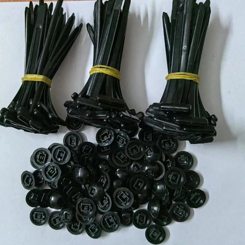 100/200Pcs Nylon Cable Zip Ties Self-Locking Heavy Duty Cable Tie Buckle Universal Zip Ties Holder Wire Tie Fastening Strap Tool