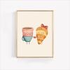Cute Animal Bubble Bath Wall Art Cute Bathroom Animal Poster Kids Funny Toilet Paper Canvas Print for Nursery Home Decor Gifts