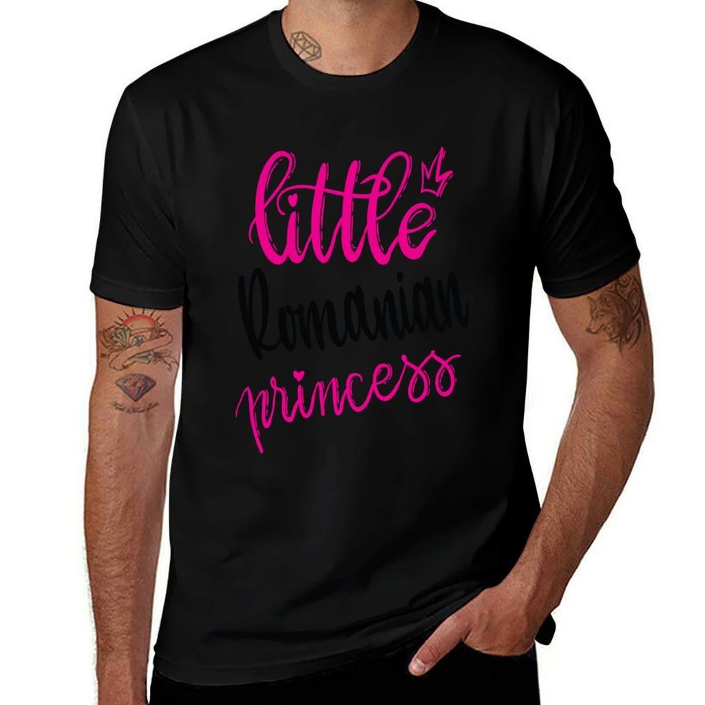 Little Romanian Princess Romania Raised Me TShirt funny t shirts cotton t shirts for man cotton soft TShirt