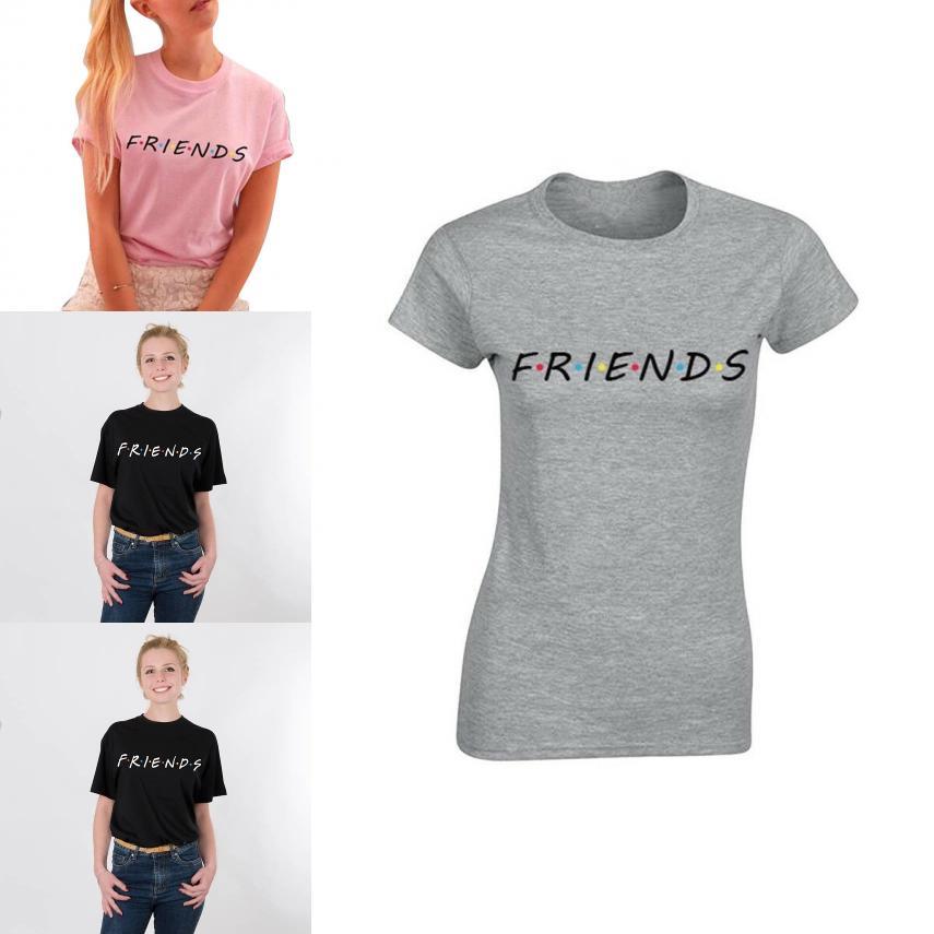 Friends Mode Séries Femme Tshirt Manche Courte Ete Haut Casual Tee Ras Cou Du