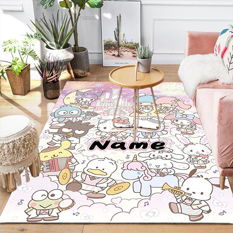 Custom 1Pc Hello Kitty Fantasy Night Rug Office Carpet Indoor Outdoor Entrance Doormat Nonslip Soft And Comfortable Living Room D2915296