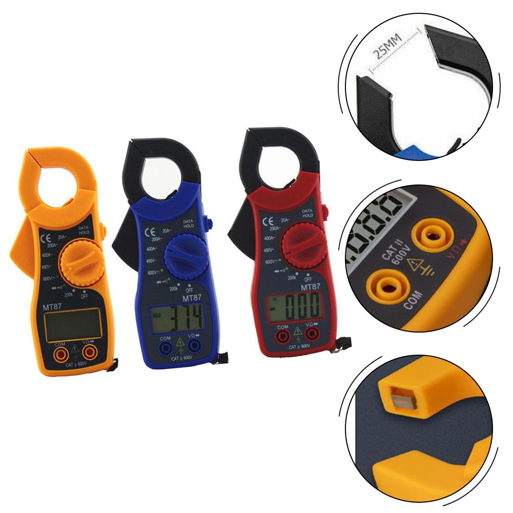 MT87 Digital Display Portable Clamp-on Multimeter For Measuring Resistance Electrical Instruments Parts Accessories