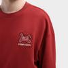 FILA CNY Limited Edition New Year Fashion Trendy Classic Retro Sports Casual Cotton Comfortable Crew Neck Pullover Loose Sweatshirt F11U619202FPK