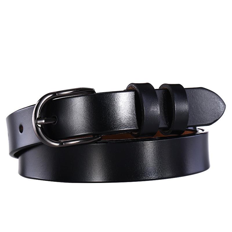 Genuine Leather Womens Belt With Metal Pin Buckle For Casual Wear And Fashion Accessory