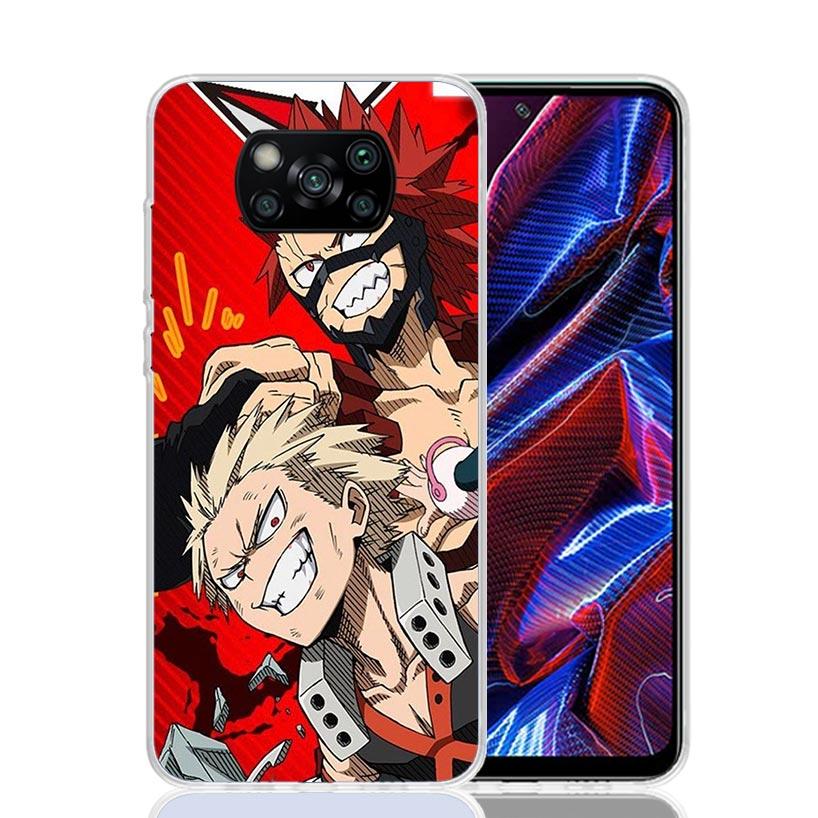 My Hero Bakugou Katsuki Case Phone Cover for Xiaomi Redmi Note 10 9 9S 8 8T 7 5 Pro Mi 12T 11T 10T 9T 12 11 Lite A3 A2 Trend Fun