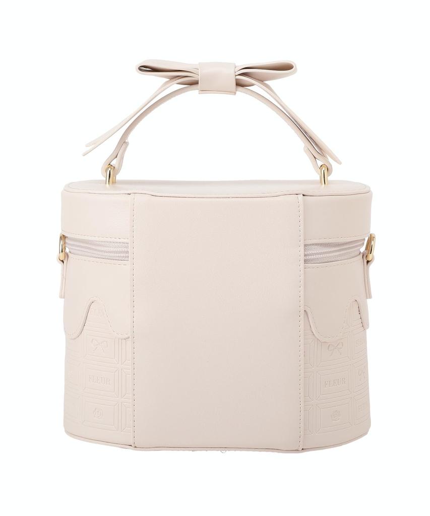 Maison de FLEUR FLEUR Chocolate Cube Bag Brown F Handbag 08001299600