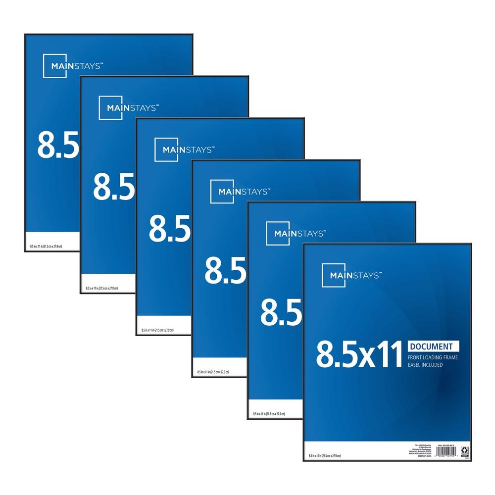 

8.5x11 Рамки для фотографий с фронтальной загрузкой Набор из 6 прочных пластиковых рамок Настенное крепление Вертикальная Горизонтальная экспозиция Домашний декор United States