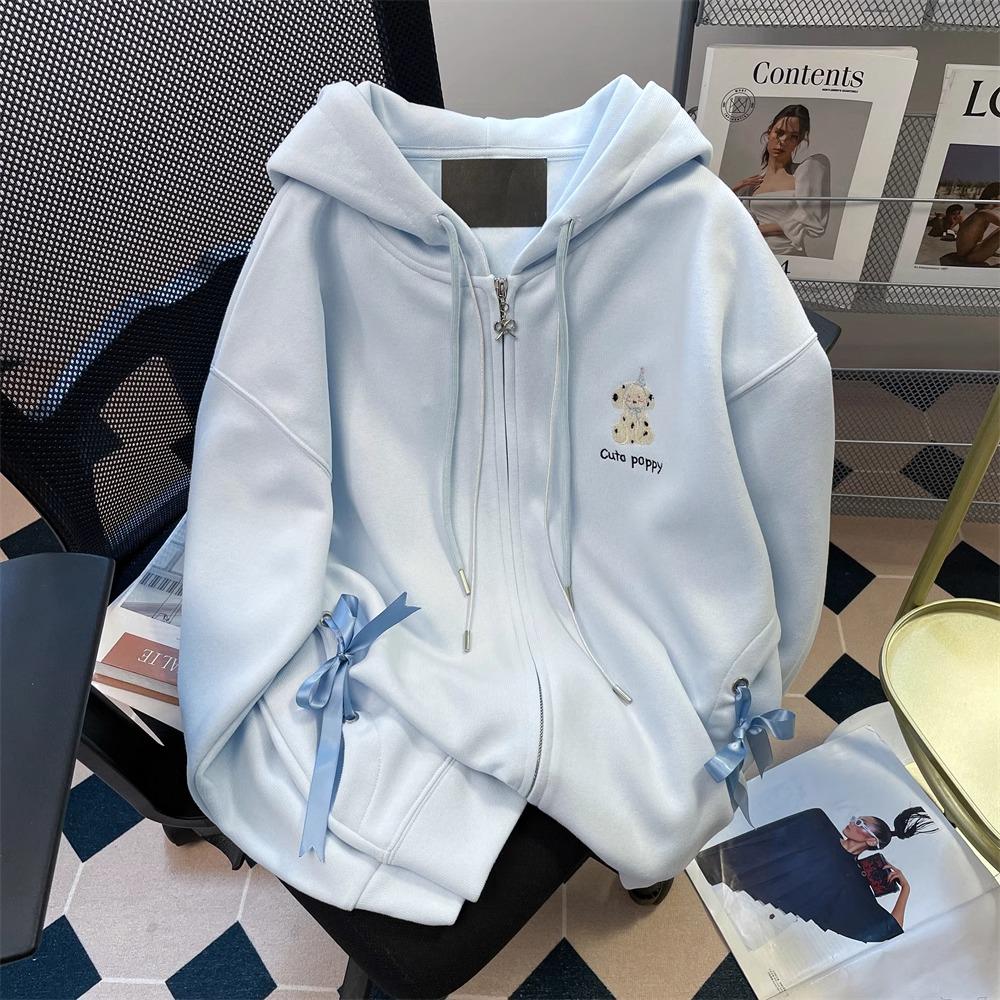 

Шикарный кардиган-свитшот с бантом для студентов-художников – Женская модная куртка с капюшоном на осень/весну M