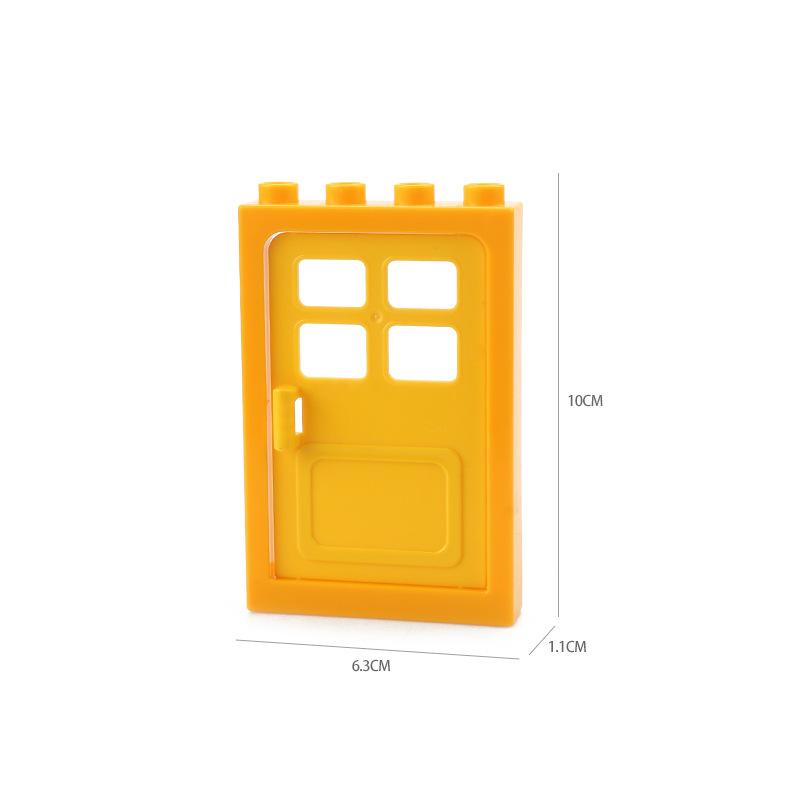 Big Size DIY Building Blocks Window Doors And Household Bulk Parts Model Compatible Large Bricks Toys Accessories Kids Toy Gifts