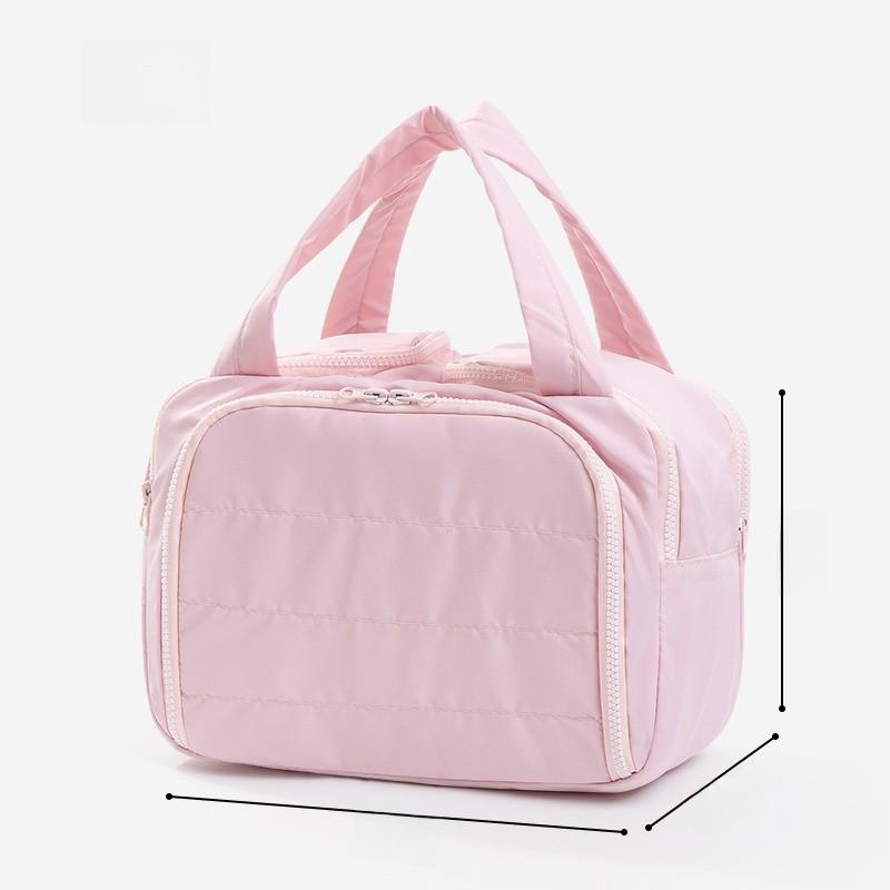 

Urban Minimalist Velvet Travel Makeup Bag With Large Capacity For Women And Men розовый