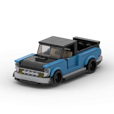 1950s Agricultural Car BUilding Blocks Retro City Car Model MOC Building Blocks Rail Bricks Display Christmas Present