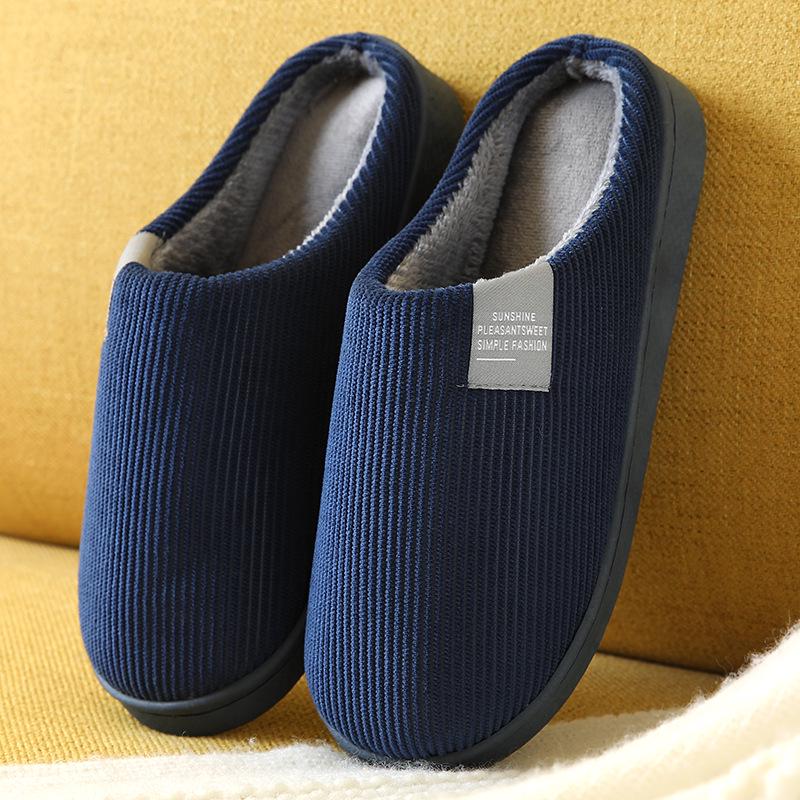 Unisex Non-Slip Warm Cotton Slippers for Home and Office - Winter Collection